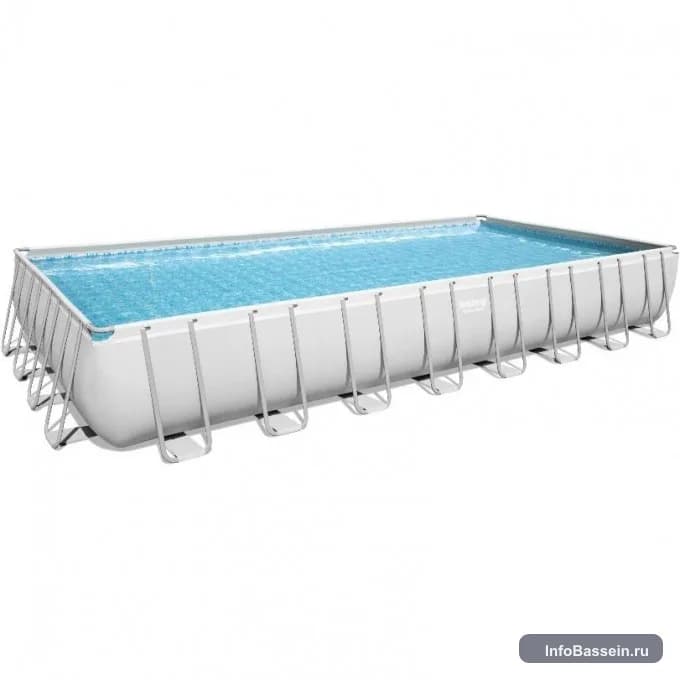 Фото каркасного бассейна Bestway Power Steel 956×488×132 см, 52 231 л артикул 56623 BW