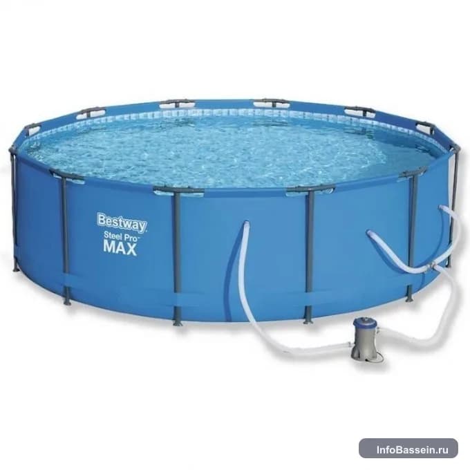 Фото каркасного бассейна Bestway Steel Pro 305×100 см, 6 148 л артикул 14415 BW