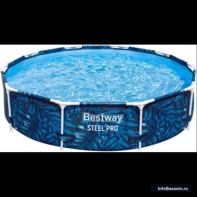 Фото каркасного бассейна Bestway Steel Pro 4 062 л артикул 56985 BW