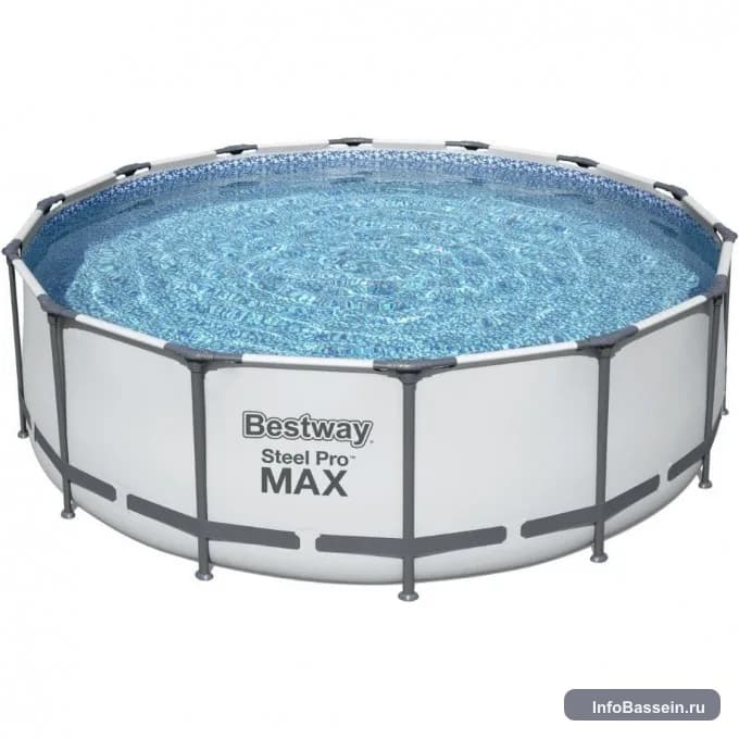 Фото каркасного бассейна Bestway Steel Pro 366×122 см, 10 250 л артикул 5617T BW