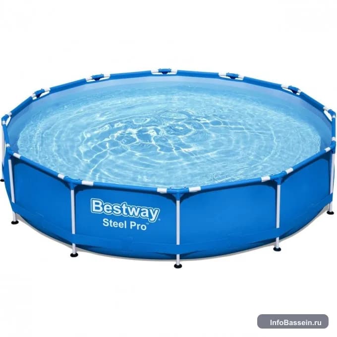 Фото каркасного бассейна Bestway Steel Pro 6 473 л артикул 56681 BW