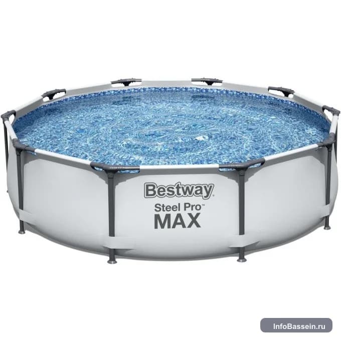 Фото каркасного бассейна Bestway Steel Pro Max 305×76 см, 4 678 л артикул 56408 BW