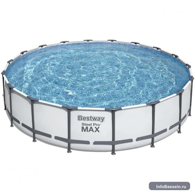 Фото каркасного бассейна Bestway Steel Pro Max 427×122 см, 15 232 л артикул 5619D BW
