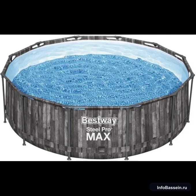 Фото каркасного бассейна Bestway Steel Pro Max 366×122 см, 10 250 л артикул 561QY BW