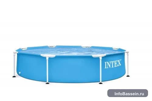 Фото каркасного бассейна Intex 244×244×51 см, 1 828 л артикул 28205