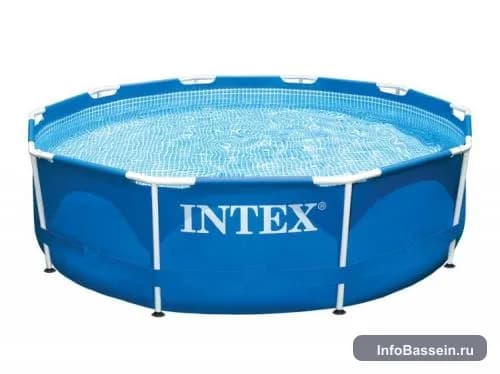 Фото каркасного бассейна Intex 366×366×76 см, 6 503 л артикул 28210