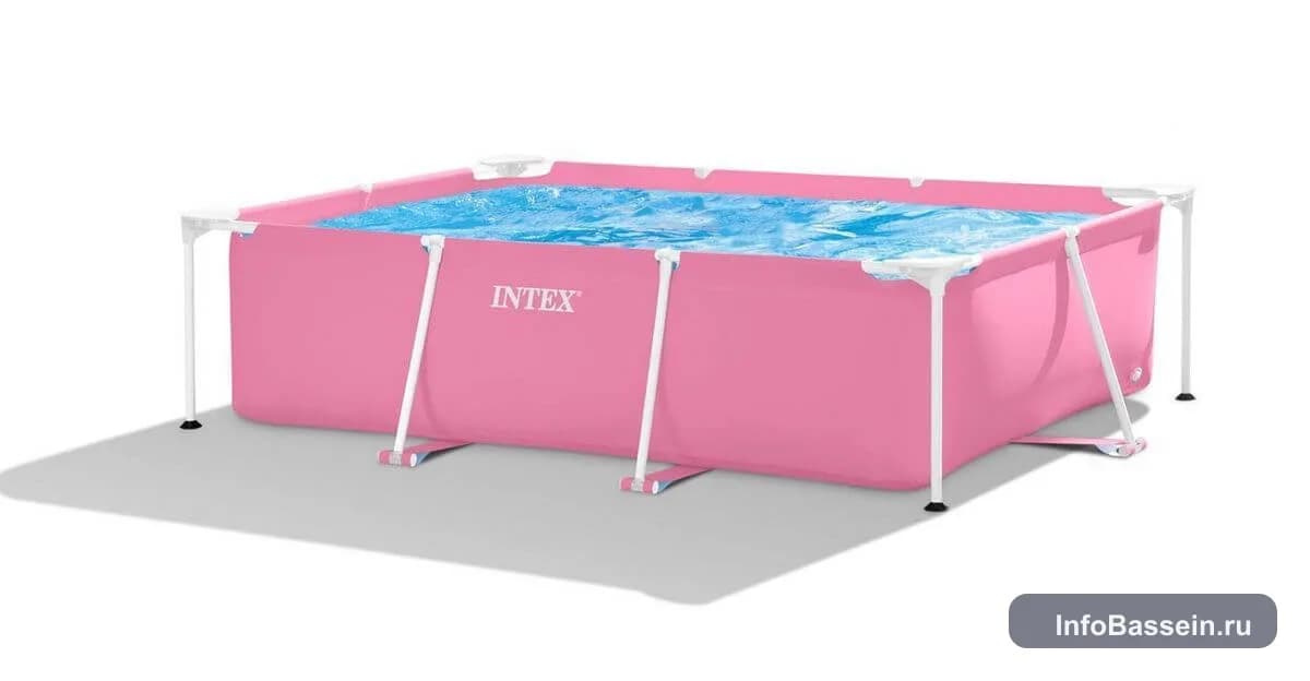 Фото каркасного бассейна Intex 220×150×60 см артикул 28266