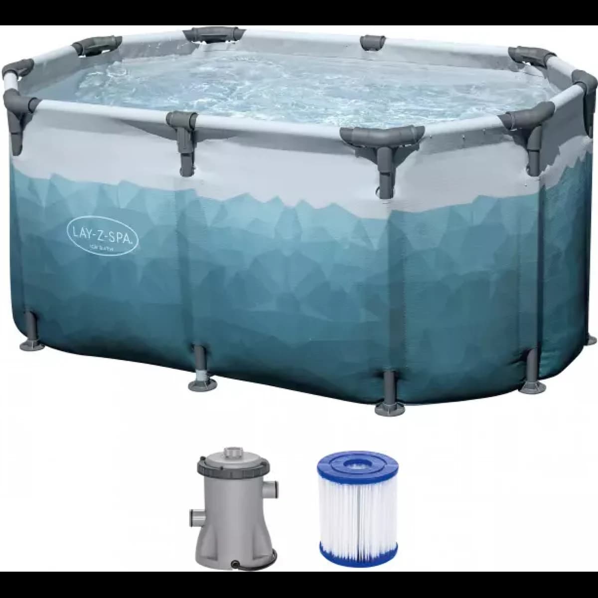 Ледяная купель BESTWAY "GLACIAL DIP ICE BATH TUB" 150х90см, 431л, фильтр-насос 1249л/ч, тент, уп.1