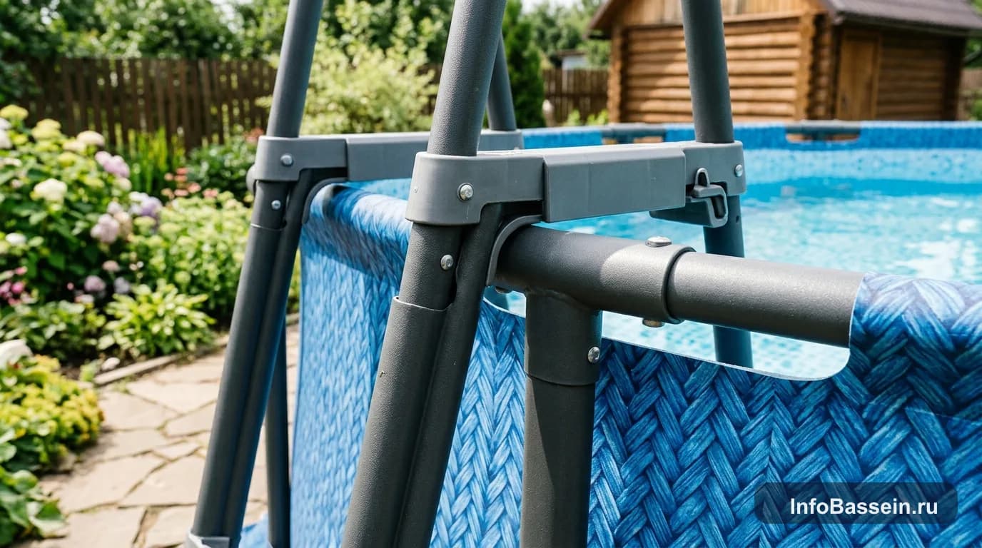 Конструкция стенки Bestway Power Steel: ламинированные полосы