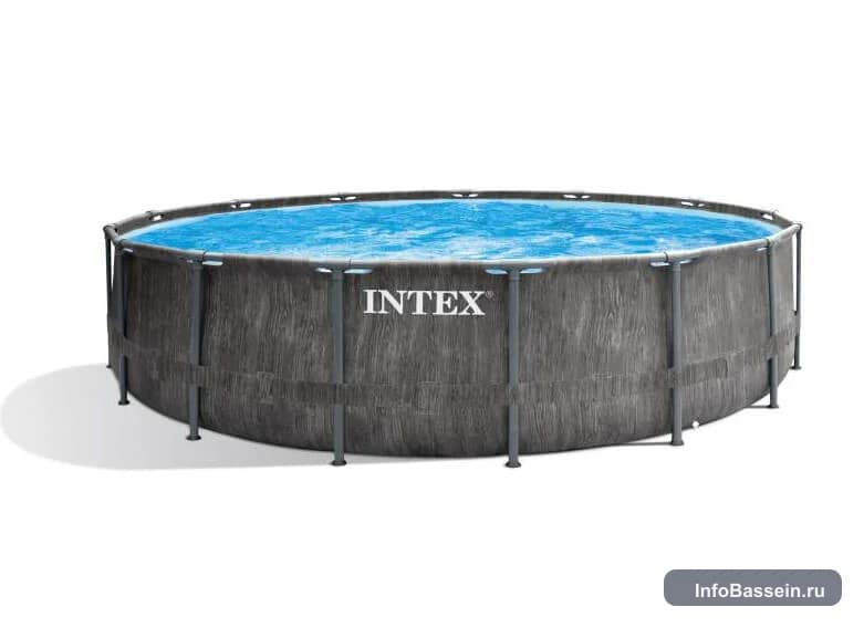 Фото каркасного бассейна Intex, Prism Frame, 457×457×122 см, 16 806 л, арт. 26742